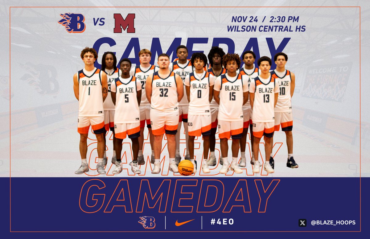 GAMEDAY #1 ‼️ #4EO 

🆚 Munford
⏰ 2:30 PM
📍 Wilson Central High School