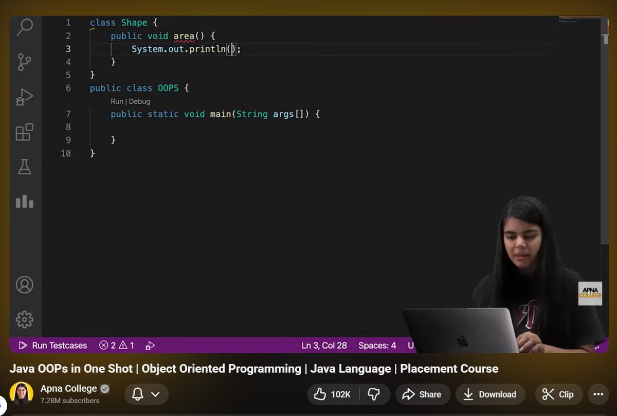 MoniTechCodes's tweet image. Day 112
Wrapped my head around the core OOP pillars today.
Still so much to learn, but these fundamentals are finally starting to make sense. 
#30NitesOfCode #java #100DaysOfCode #OOP #CodeJourney #LearnInPublic 
codedex.io/community/30-n…