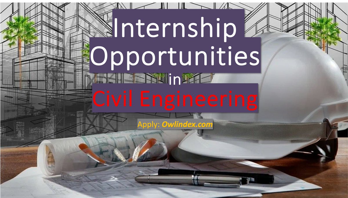 owlindex's tweet image. Civil Engineering internships! Explore, learn, and grow.  owlindex.com/oi/tWThcfaW  

#Owlindex #CivilEngineering #Internships #CareerGrowth #EngineeringOpportunities #intern #internship #internposition #Coop