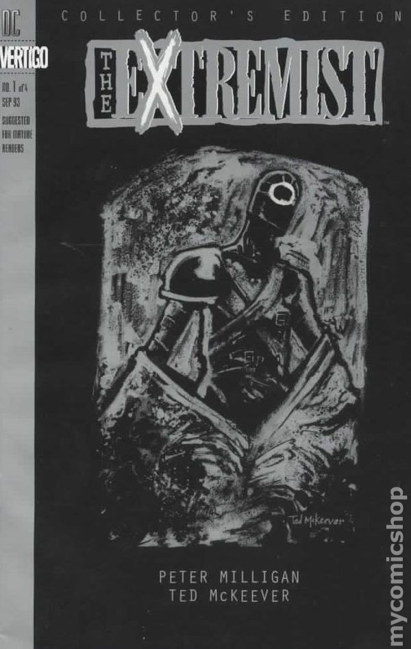 LucasFerrero83's tweet image. Ya la compartí pero bueno a veces no todo el mundo la ve. Acá la tapa alternativa del número 1 de The Extremist de Milligan y Mckeever.