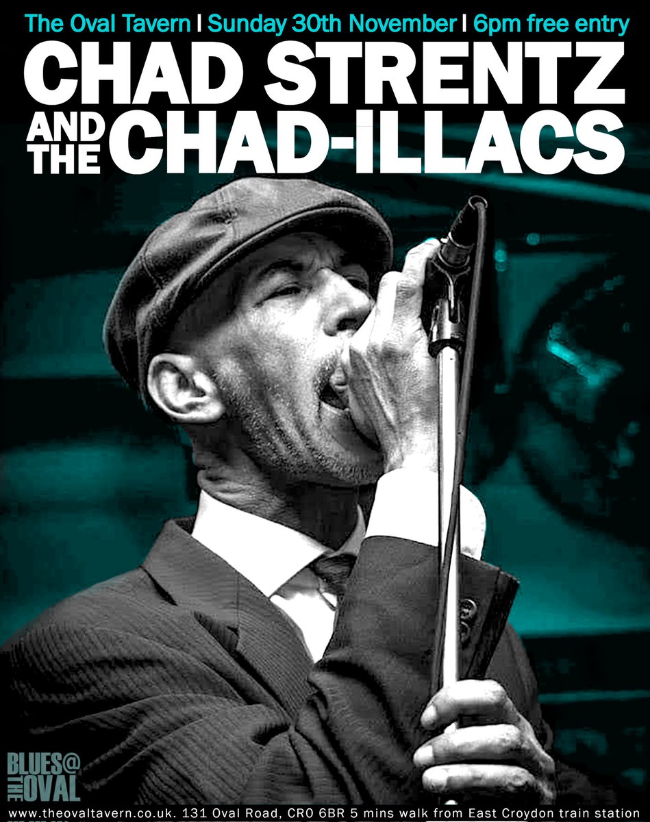 Next up, Chad Strentz &amp; The Chad-illacs #croydon #bluesmusic
