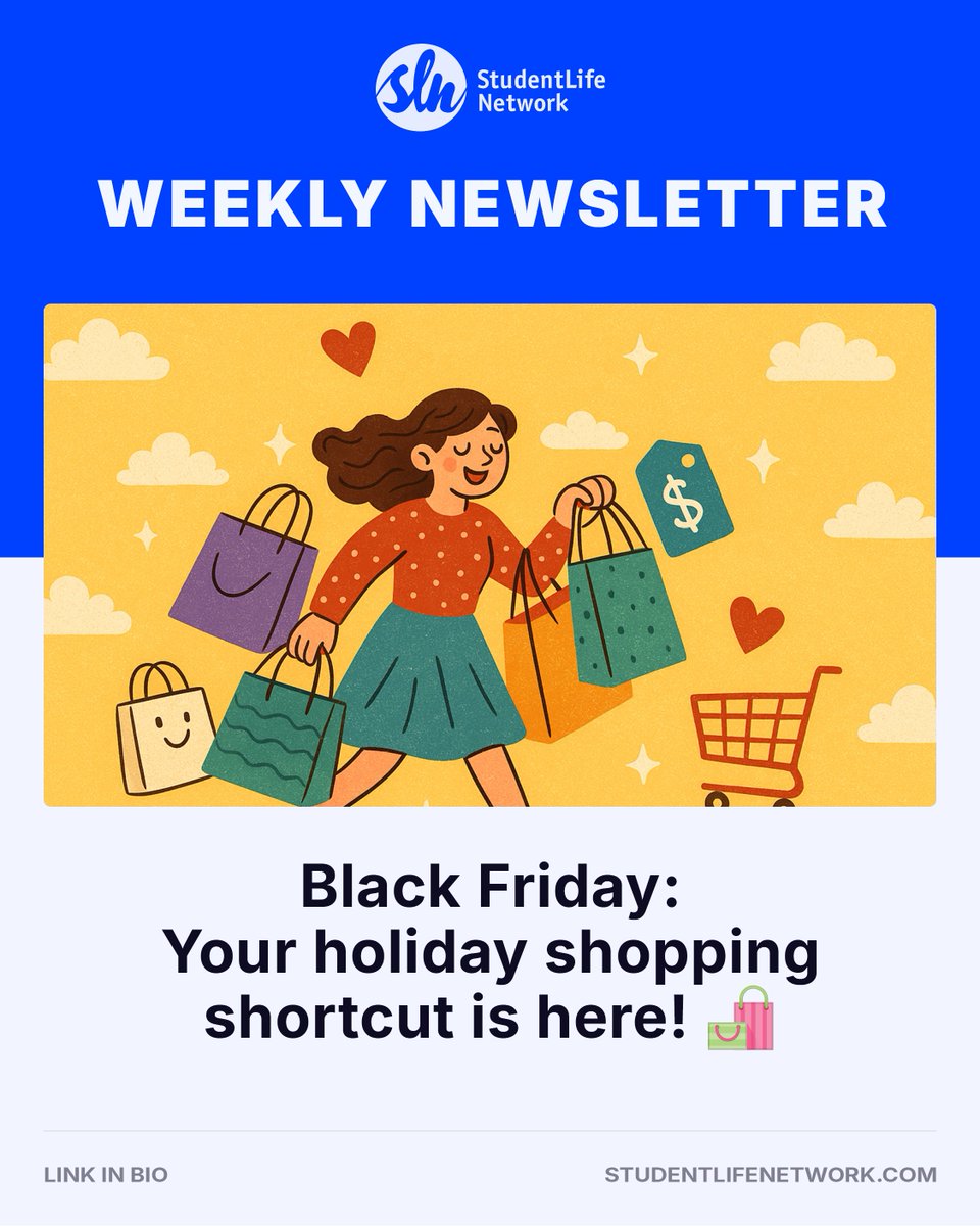 StudentLifeNet's tweet image. Whether you’re celebrating with friends, family, or the people who feel like home, this is a great moment to get ahead of the holiday chaos and lock in your gifts early. 🛍️
🔗mailchi.mp/studentlifenet…