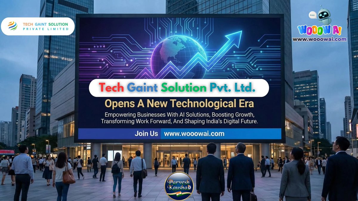 kaushal_parvesh's tweet image. Tech Giant Solution Pvt. Ltd. opens a new technological era, empowering businesses with AI solutions, boosting growth, transforming work forward, and shaping India’s digital future. 🚀

🌐🇮🇳 Register FREE Now: wooowai.com/register?aff=Z…

✅ Grow Smarter Together! 🇮🇳

#TGSPLIndia
