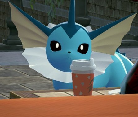 Dracodenblaze's tweet image. Super cute Vaporeon with a cup of tea!
#pokemon #vaporeon #eeveelution #pokemonlegendsza