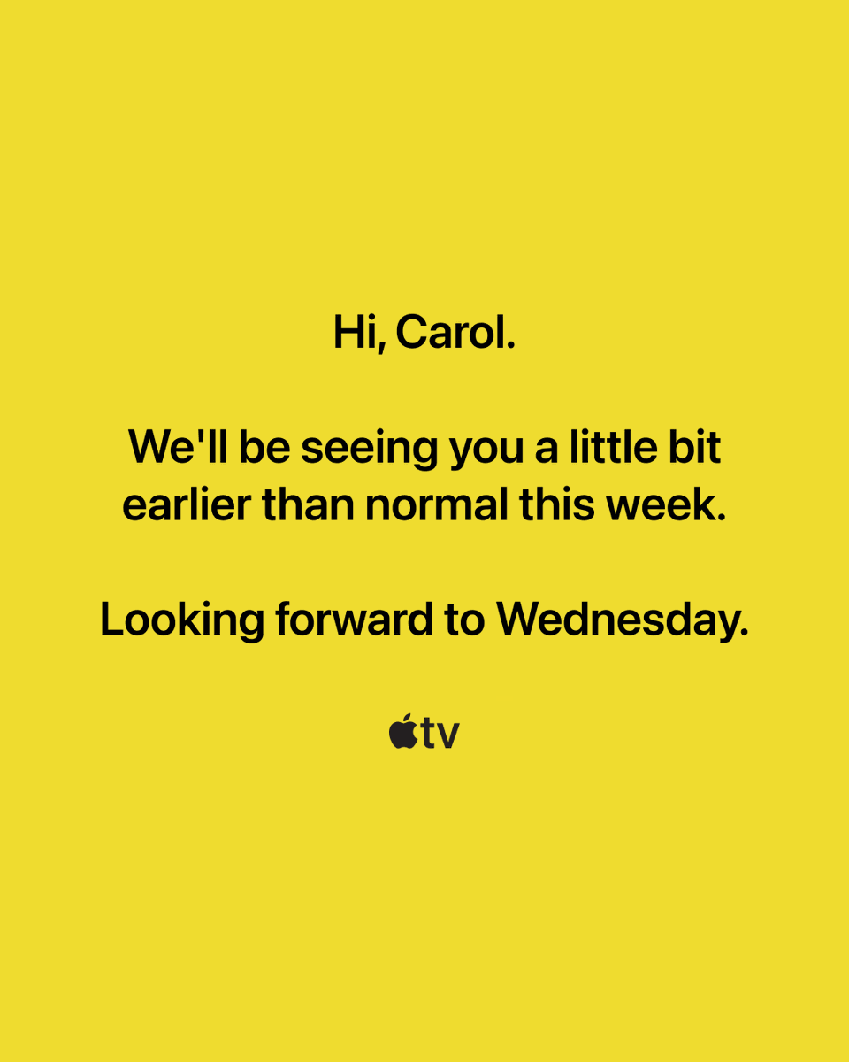 AppleTV's tweet image. 