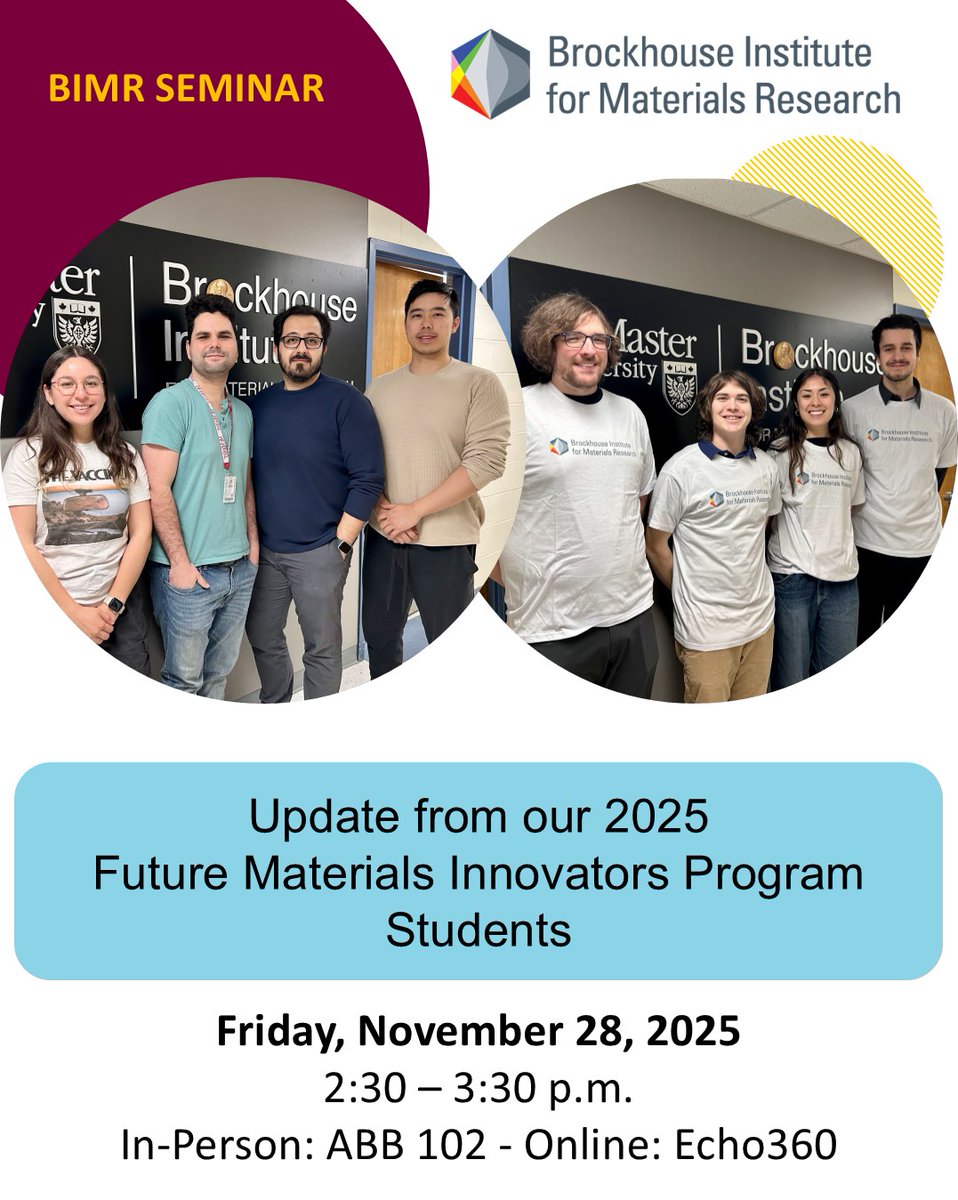 Brockhouse Institute for Materials Research (BIMR) tweet media