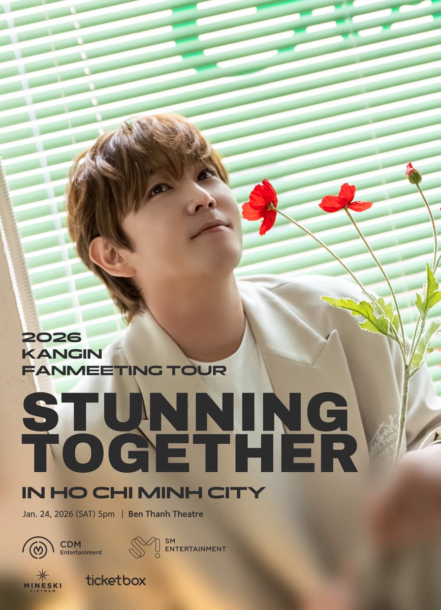vsj_station's tweet image. KANGIN&apos;s back! Vietnam, are you ready?
🩶 2026 KANGIN FANMEETING TOUR: STUNNING TOGETHER IN HO CHI MINH CITY
🗓️ JAN 24, 2026 | 5 PM
📍 BEN THANH THEATER

#KANGIN #KANGIN_HCM
#2026KANGINFANMEETING
#2026_KANGIN_STUNNINGTOGETHER_IN_HOCHIMINHCITY