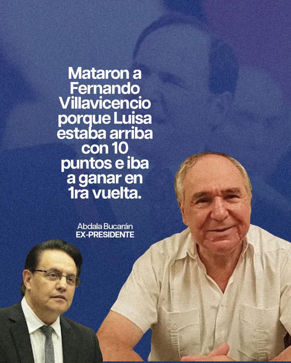 Más allá de que este tipo NO me gusta nada. Esta es la única verdad.

El objetivo era impedir a toda costa que vuelva el correismo a la presidencia.