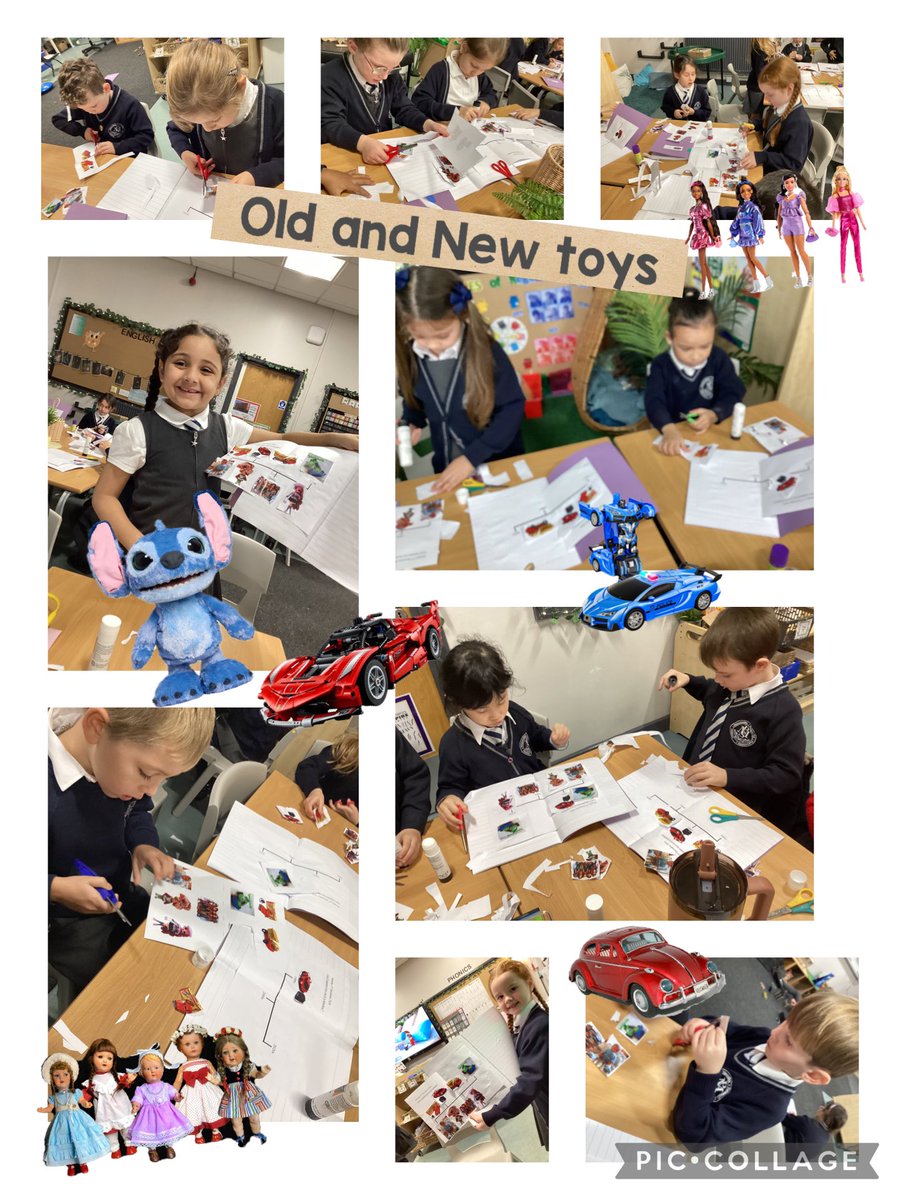 Misswalsh1_'s tweet image. #class12 independently organising the age of toys on a timeline. This week we are looking at toys from the 1960s and comparing them to toys from today! @Year1Monksdown @MonksdownPast