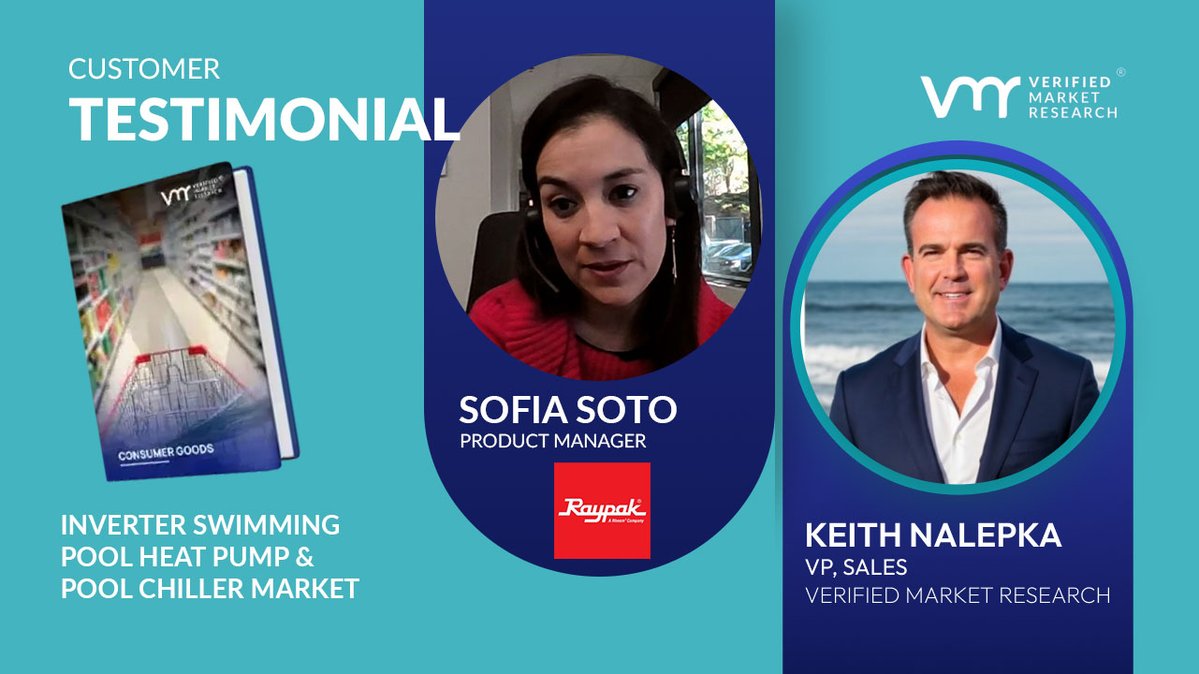 vmrresearch's tweet image. Sophia Soto from Raypak shares how #VMR’s Heat Pump &amp;amp; Pool Chiller Market Report helped guide their long-term product strategy.

🎥 Watch client testimonial here: youtu.be/FOA9QyrwFrM

✔ Clear insights
✔ Global tech trends

Rated 8.5/10 ⭐

#MarketResearch #ClientTestimonial