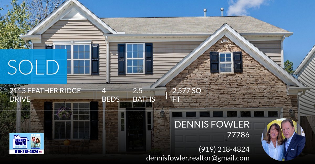 HomeExpert's tweet image. If you're considering selling your home, we should talk! Take a look at this recently sold listing in Holly Springs! Give me a call at (919) 218-4824 to get the best &amp;amp; get SOLD!

Dennis Fowler
Real Estate Expert
Dennis Fowler... homeforsale.at/2113_FEATHER_R…