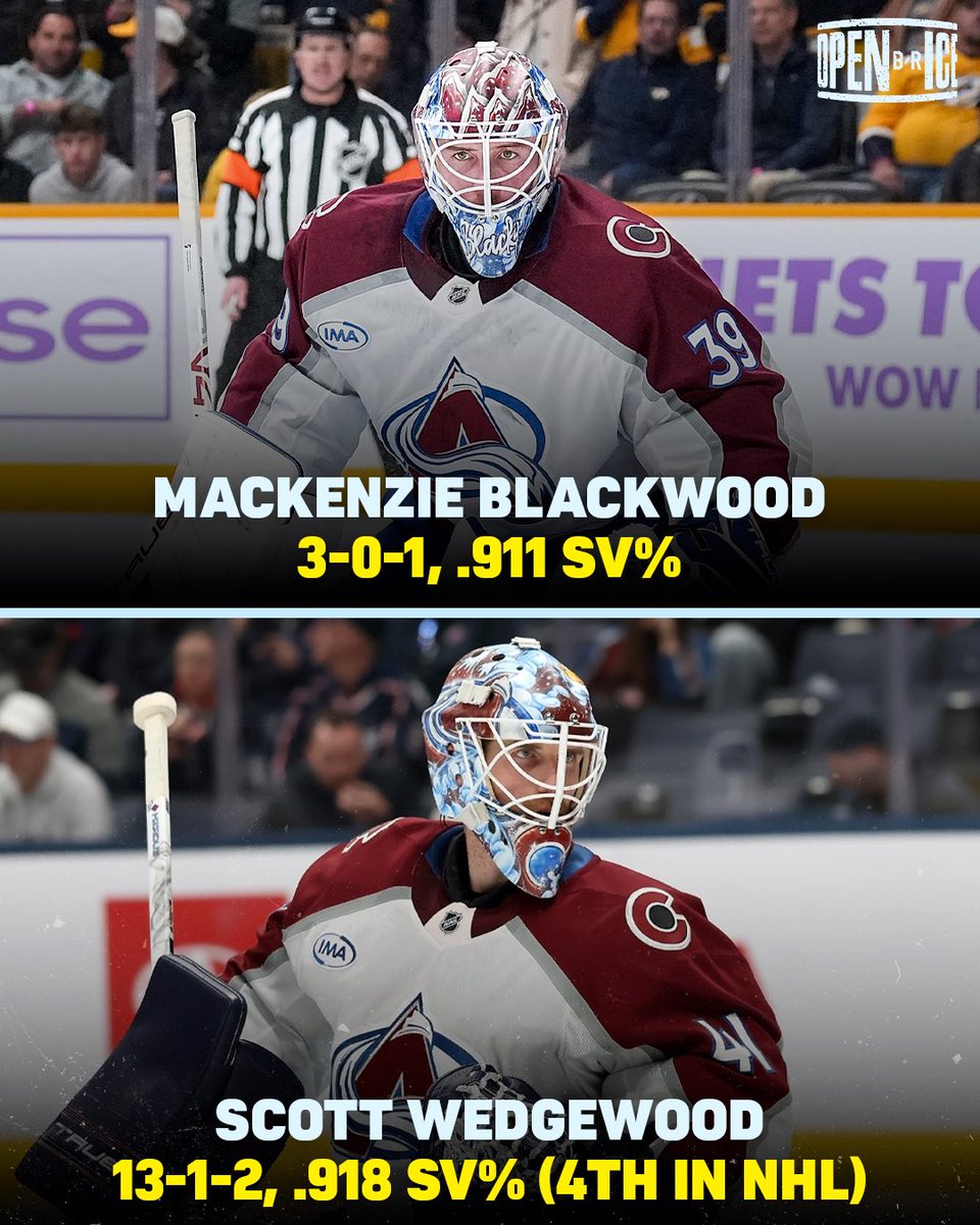 BR_OpenIce's tweet image. 1 year ago today, Colorado had the WORST team save-percentage in the NHL. But aggressive GM work by Chris MacFarland totally overhauled their crease, and the Avs now have the BEST save-percentage in the league 🔄

(h/t @jessemontano_)