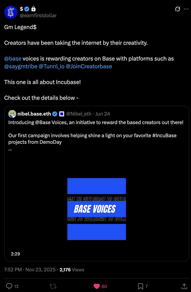 Creatorbase tweet media