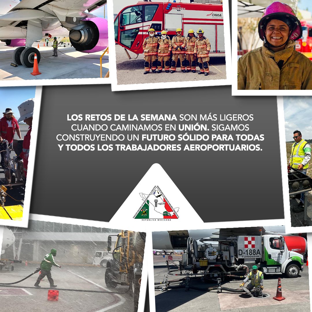 Arranquemos la semana con entusiasmo y la convicción de seguir creciendo juntos. En el SNTIA fortalecemos cada jornada con esfuerzo, compañerismo y visión. 🙌🏻✈️