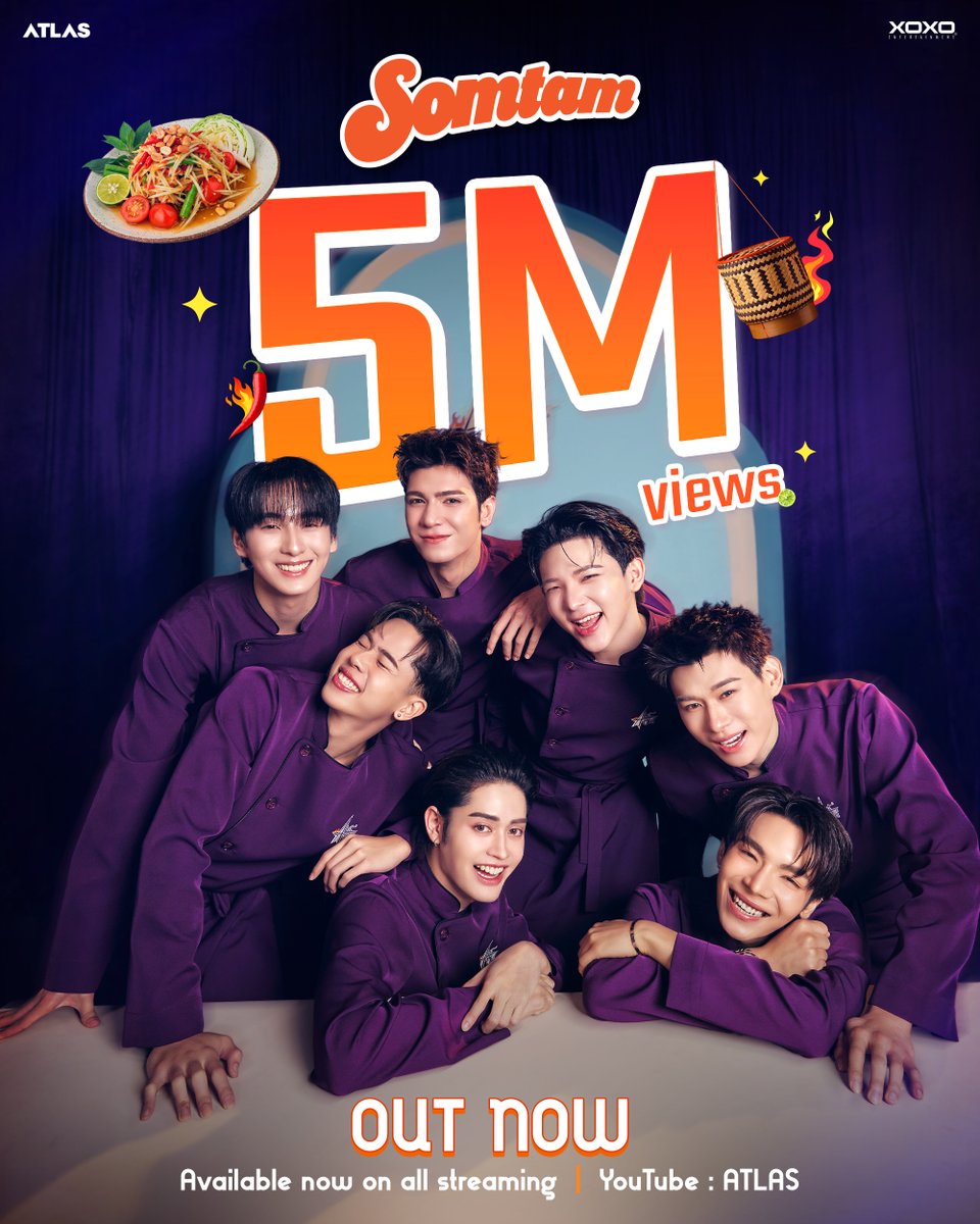 ATLASofficialTH's tweet image. #แอทลาสอีทส้มตำครบห้าล้านครก 🌶️✨

แซ่บระเบิดระเบ้อ!  ❤️‍🔥 ขอบคุณทุกคนที่แวะมาร้านตำสตาร์กันอย่างล้นหลาม แต่ยังไม่ให้พักนะครับ สามารถแวะมาชิมส้มตำจาก ATLAS กันได้หลาย ๆ รอบเลย ไปกันต่อ 🙏

OUT NOW💥
ATLAS - SOMTAM (ส้มตำ) | Official MV
🛎️ YouTube : ATLAS
🔥 :…