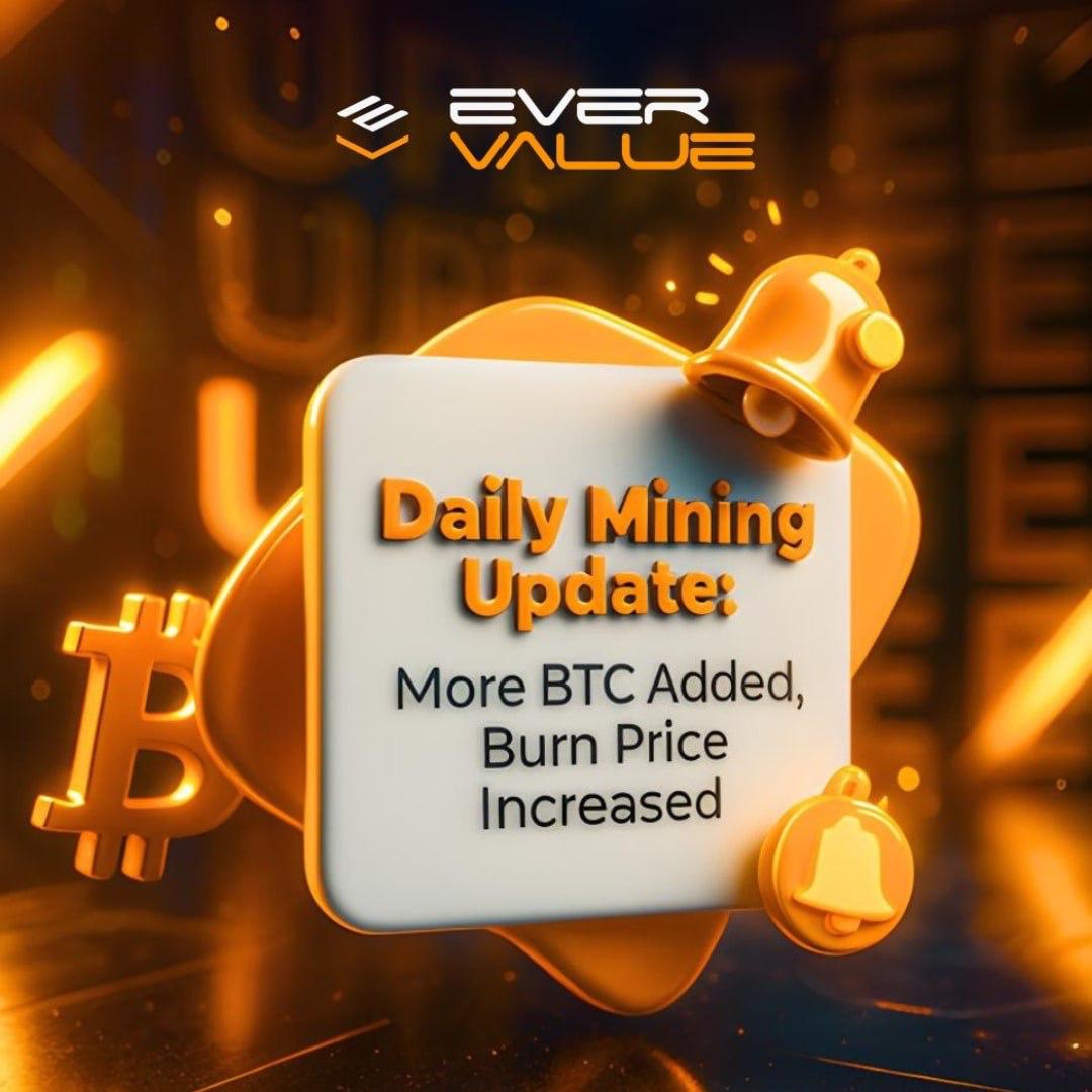 EverValueCoin's tweet image. 🚨 EverValue $EVA - Daily BTC Mining Update

Here&apos;s the BTC income for today, November 24, 2025 ⛏

Check the transaction hashes here: app.evervaluecoin.com

💰 BTC Deposited: 0.49477108

🏦 WBTC in Burn Vault: 317,39769 WBTC

🔥 New Burn Price: 1691.73 Sats

Stay tuned as the…