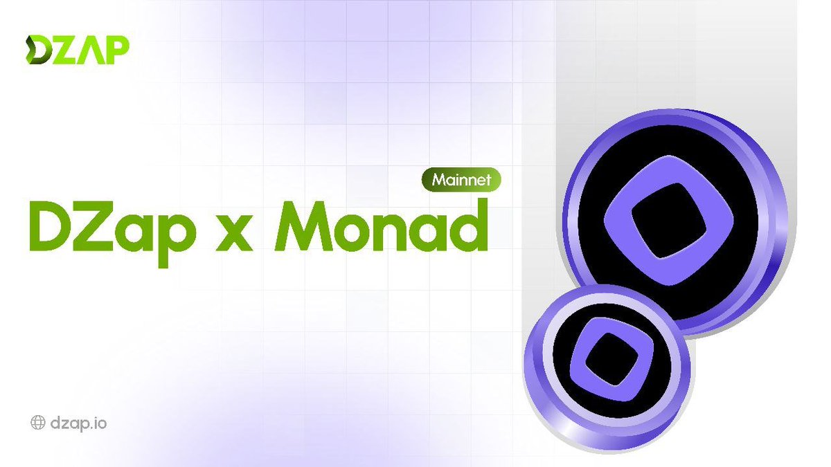 dzap_io's tweet image. gMONAD!

DZap is officially LIVE on @monad Mainnet 📢

You can now swap, bridge, and zap directly into Monad, with full cross-chain support.

→ Move liquidity into Monad
→ Swap across chains with ease
→ Earn DZap Points on every interaction

👉 Explore: dzap.io