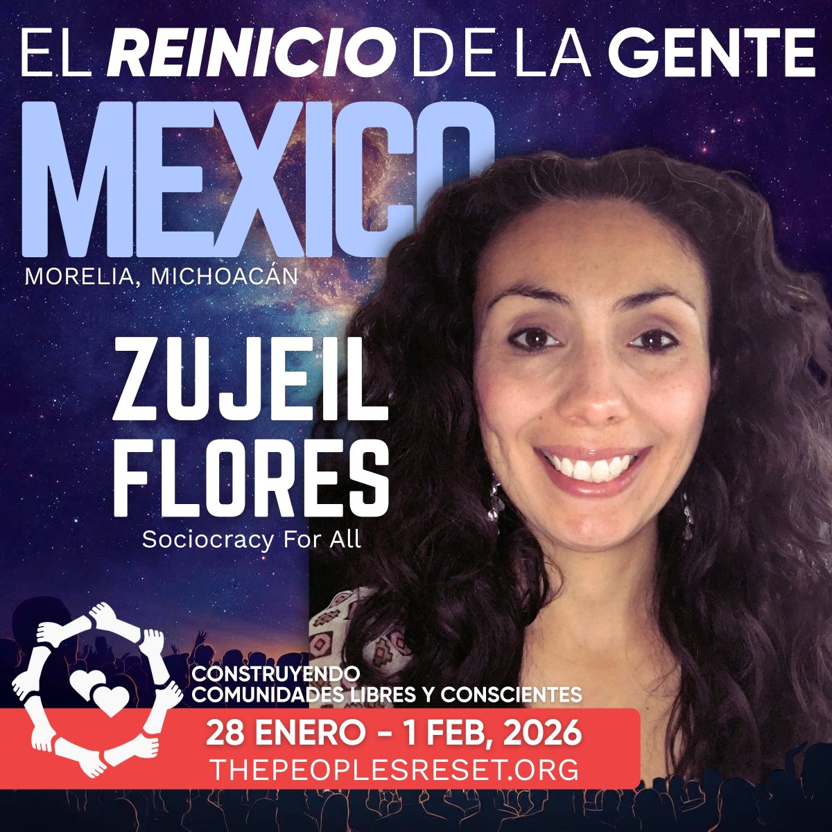 Wendy Boode
Luk and Ale P.R
Zujeil Flores (Sociocracy for All)

See the rest of the currently announced speakers here thegreaterreset.org/speakers/

Tickets to The People's Reset 2026 are available for only $222 until December 15th!  thegreaterreset.org/tickets/

Your ticket gets you access