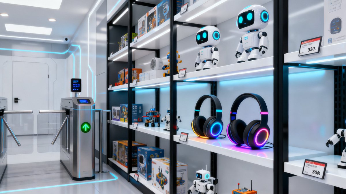 CloudpickTech's tweet image. When AI Meets Play 🤖🎮
Cloudpick&apos;s unmanned toy store lets kids and parents scan, explore, pick, and walk out — no checkout, no wait.
Perfect for LEGO, Hasbro, Mattel, Bandai &amp;amp; Disney-style brands redefining playtime retail.
#Cloudpick #AI #SmartRetail #ToyIndustry #Automation