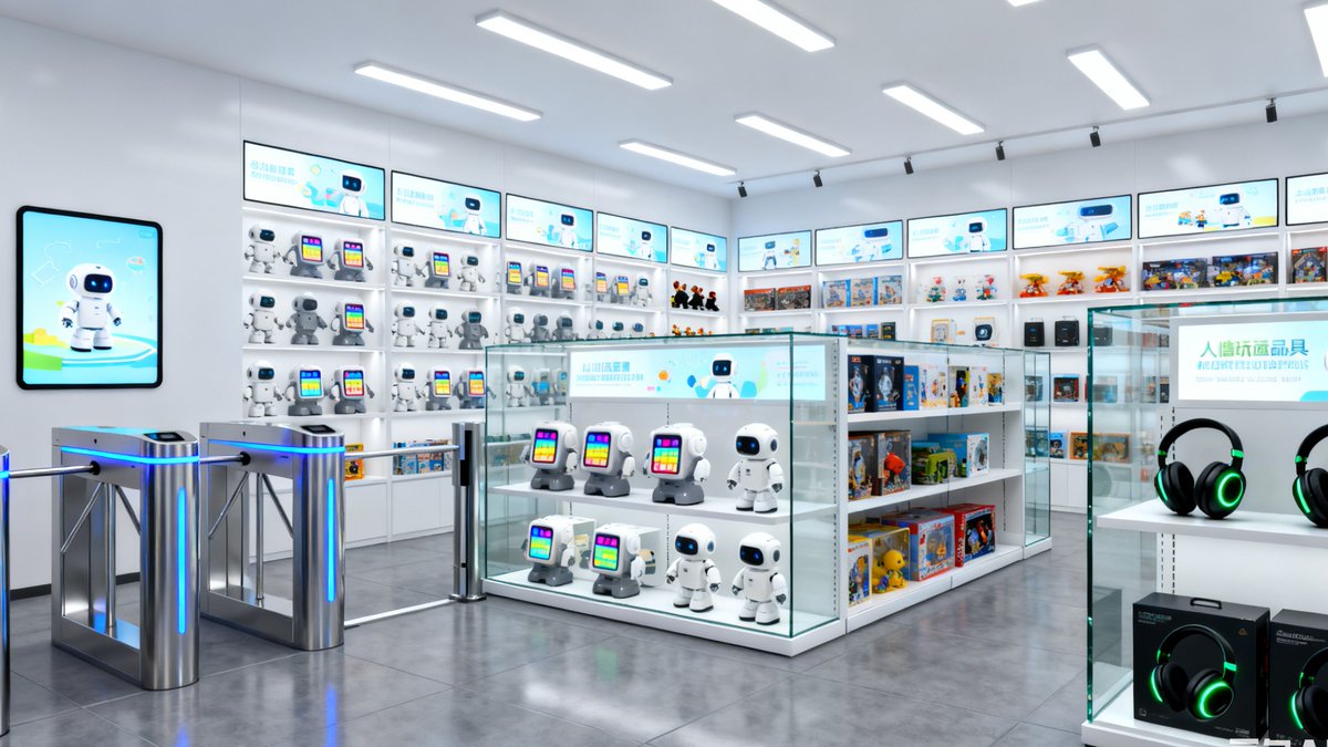 CloudpickTech's tweet image. When AI Meets Play 🤖🎮
Cloudpick&apos;s unmanned toy store lets kids and parents scan, explore, pick, and walk out — no checkout, no wait.
Perfect for LEGO, Hasbro, Mattel, Bandai &amp;amp; Disney-style brands redefining playtime retail.
#Cloudpick #AI #SmartRetail #ToyIndustry #Automation