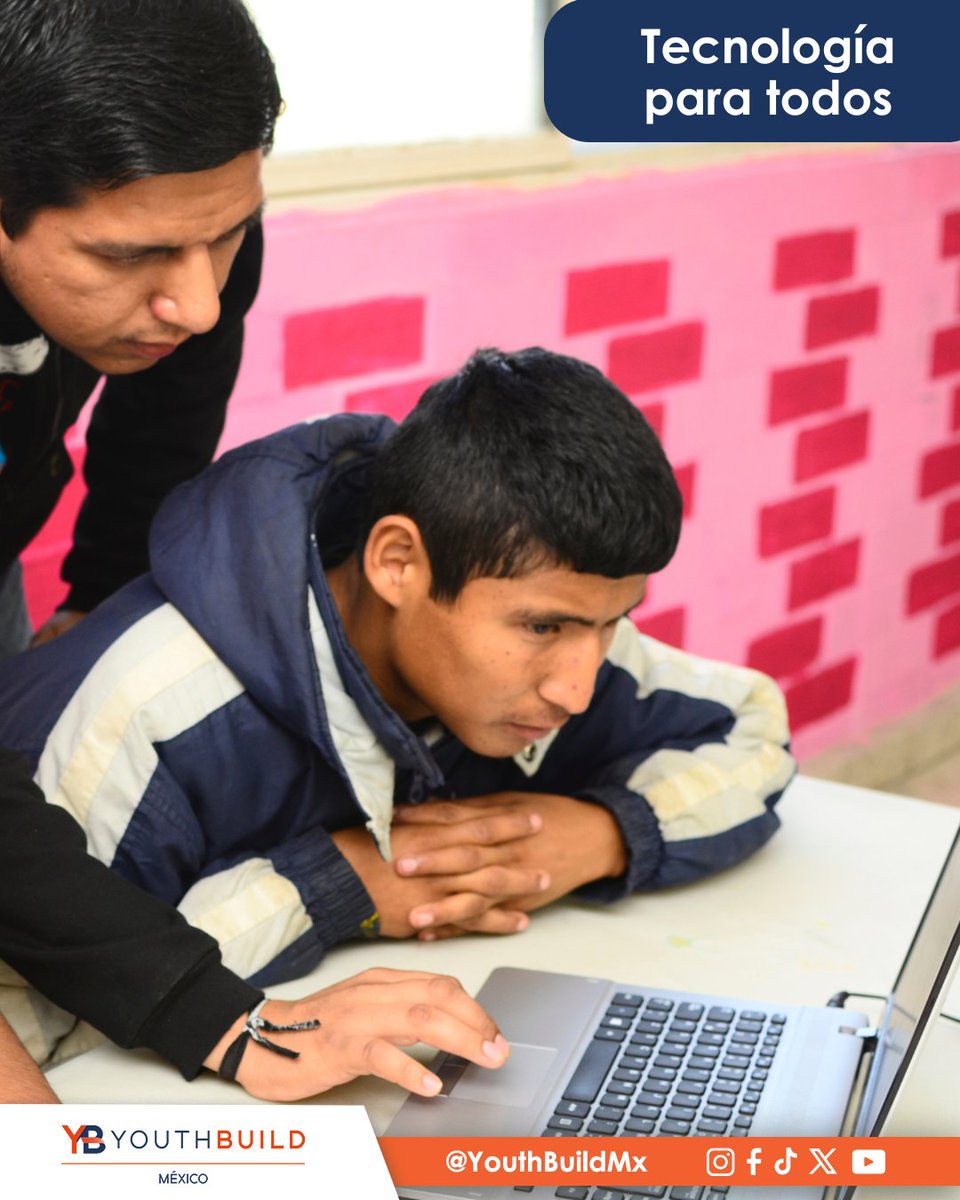 YouthBuildMx's tweet image. 👨🏻‍💻Tecnología para todos busca establecer un esquema colaborativo donde las y los jóvenes tengan la oportunidad de acceder a equipos de cómputo y puedan ser parte del impacto a otros jóvenes donando tan solo una tercera o cuarta parte del costo.✅