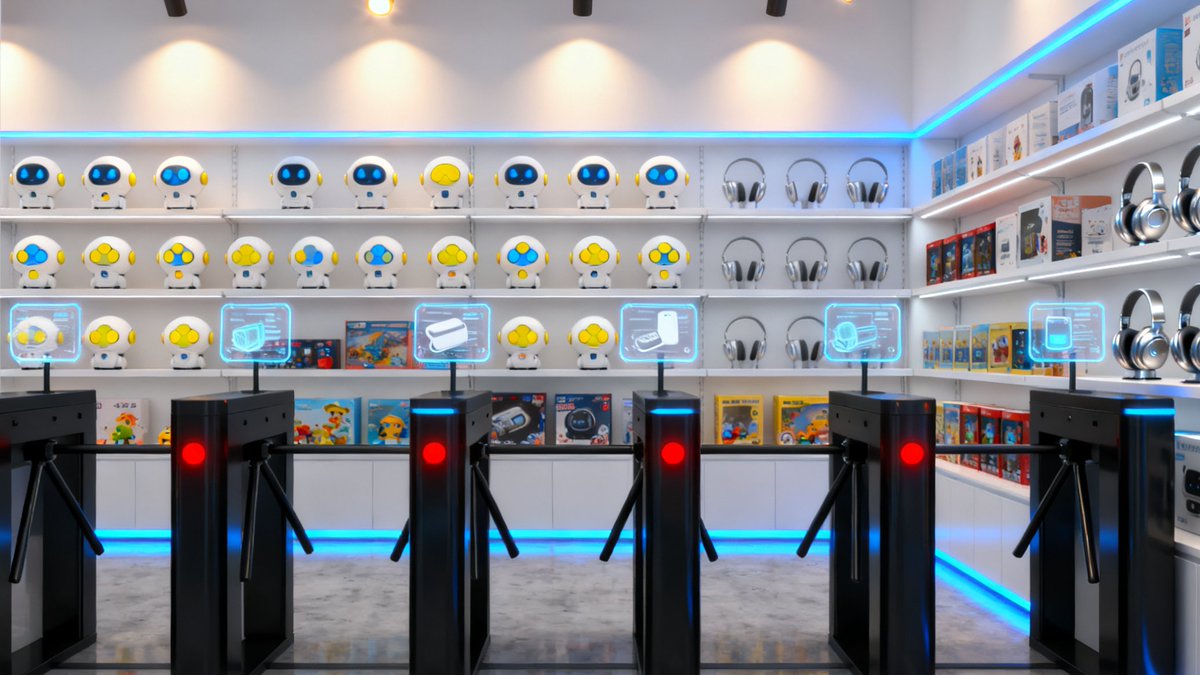 CloudpickTech's tweet image. When AI Meets Play 🤖🎮
Cloudpick&apos;s unmanned toy store lets kids and parents scan, explore, pick, and walk out — no checkout, no wait.
Perfect for LEGO, Hasbro, Mattel, Bandai &amp;amp; Disney-style brands redefining playtime retail.
#Cloudpick #AI #SmartRetail #ToyIndustry #Automation