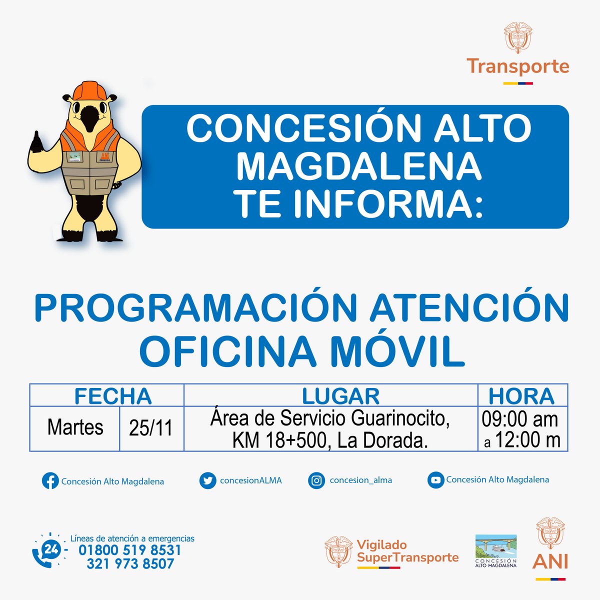 Concesión Alto Magdalena tweet media
