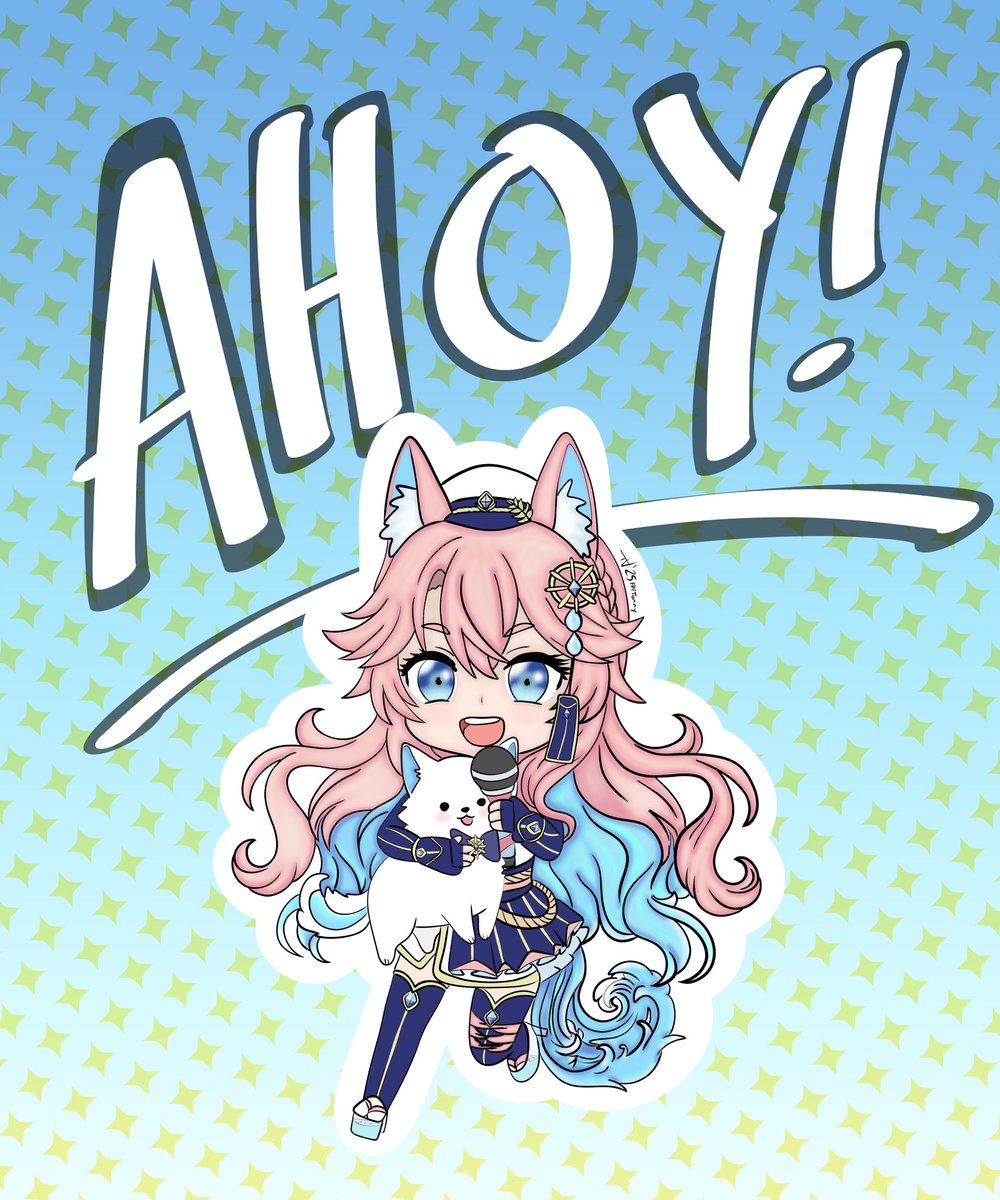 Hi Vtubers! I’m your Dog Captain idol! Can I get an ahoy?! 🎶🎵