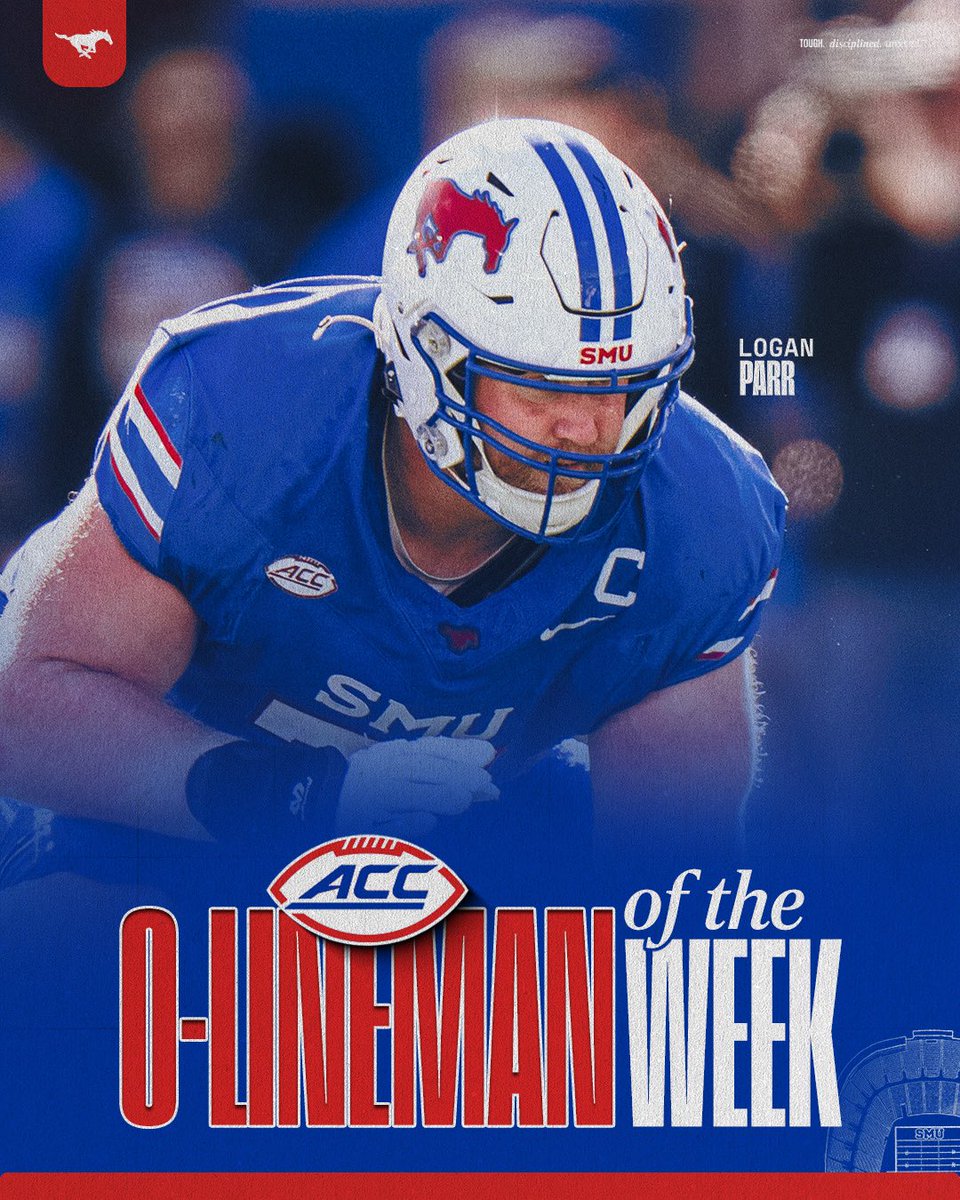 Oh captain my captain.

Logan Parr is your <a href="/ACCFootball/">ACC Football</a> Offensive Lineman of the Week 🏆
