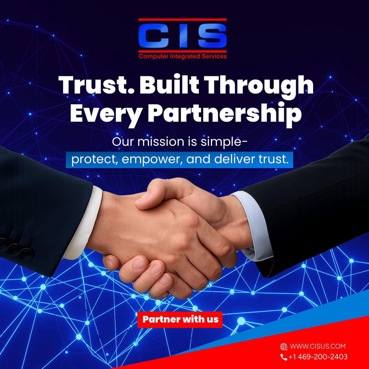 ComputerIntSvc's tweet image. At CIS, trust isn’t claimed — it’s earned.
Every collaboration, every solution, every success story strengthens our commitment to helping organizations secure what matters most.

From healthcare to finance, education to enterprise — we’re proud to be the trusted identity…