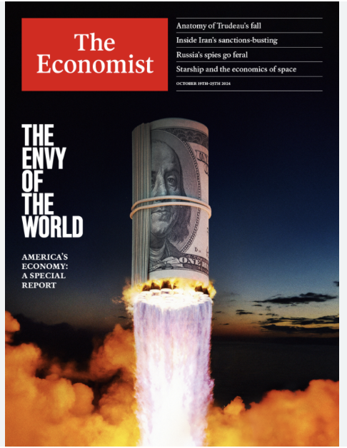 scarylawyerguy's tweet image. Noted lefty rag The Economist two weeks before Election Day 2024: