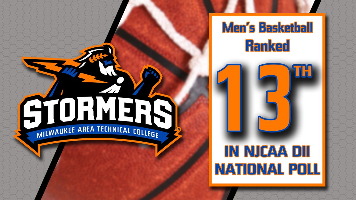 MATC_Athletics's tweet image. The Milwaukee Area Technical College men’s basketball team moves down five spot to No. 13 in the latest NJCAA National Poll.
 
See Full Rankings⤵️
stats.njcaa.org/sports/mbkb/ra…
