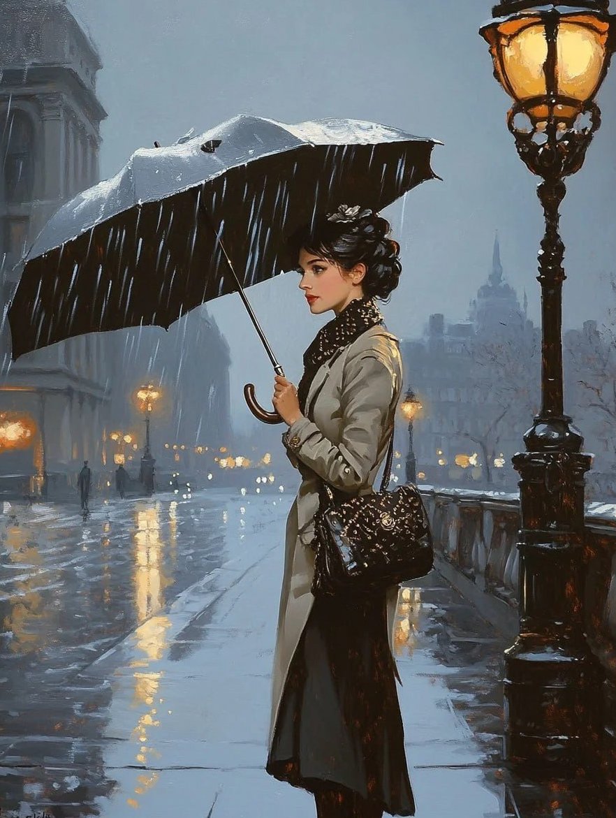 Alina46125's tweet photo. Lost in the rainy city lights. A beautiful, moody moment on a London evening. ☔️ https://t.co/MRZBabV5wu