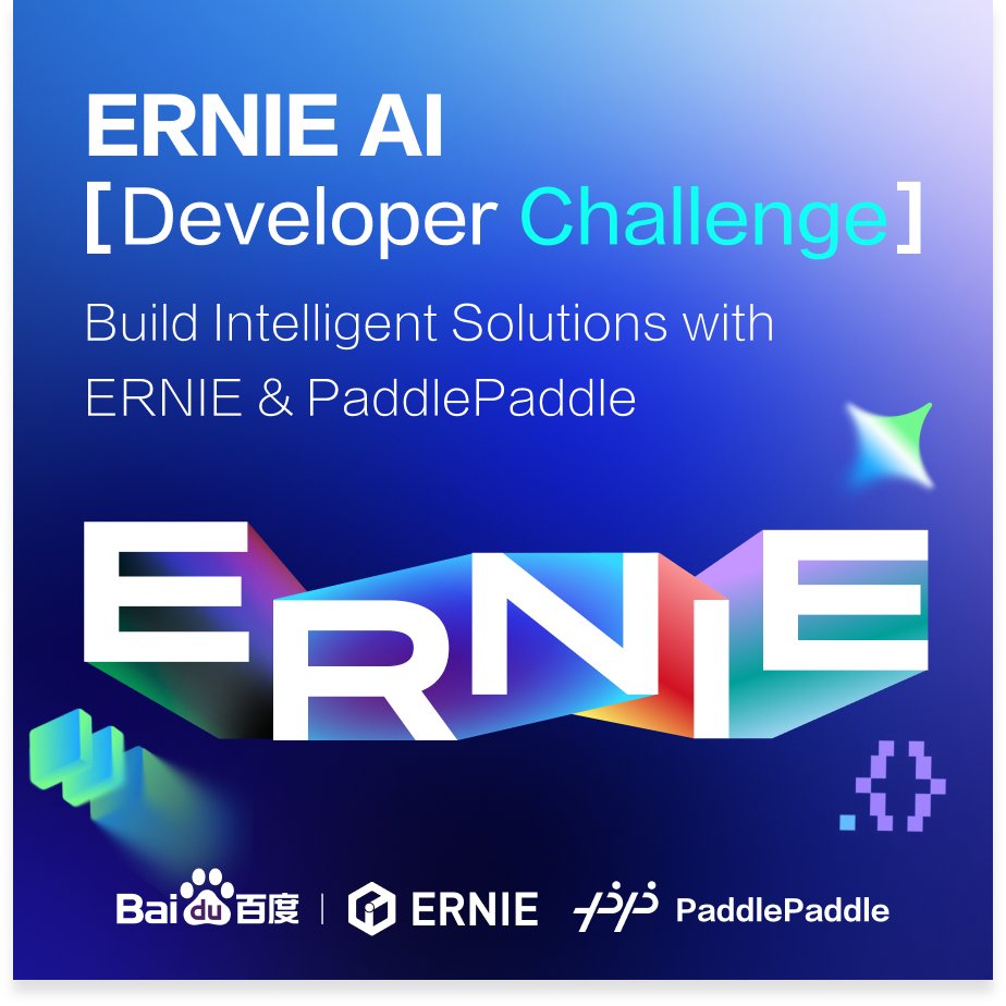 devpost's tweet image. 🚀@Baidu_Inc is challenging you to push the limits of model customization and build intelligent applications. 🛠️

Fine-tune with Unsloth &amp;amp; LLaMA-Factory or build with PaddleOCR.

🏆 Prize Pool: $10,000 🗓️ Submissions open now.

Build here ⬇️ 
bit.ly/ernieai25t