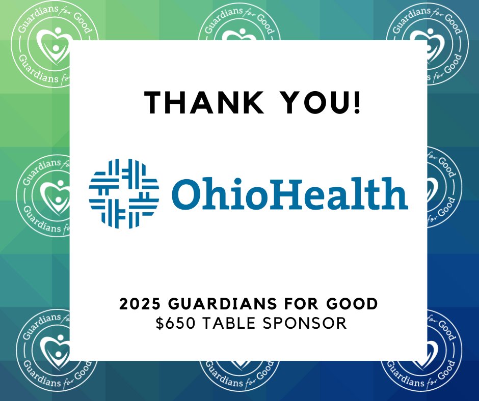 HelpLineDelMor's tweet image. Thank you OhioHealth for sponsoring the 7th annual Guardians for Good Celebration! We appreciate you 💚