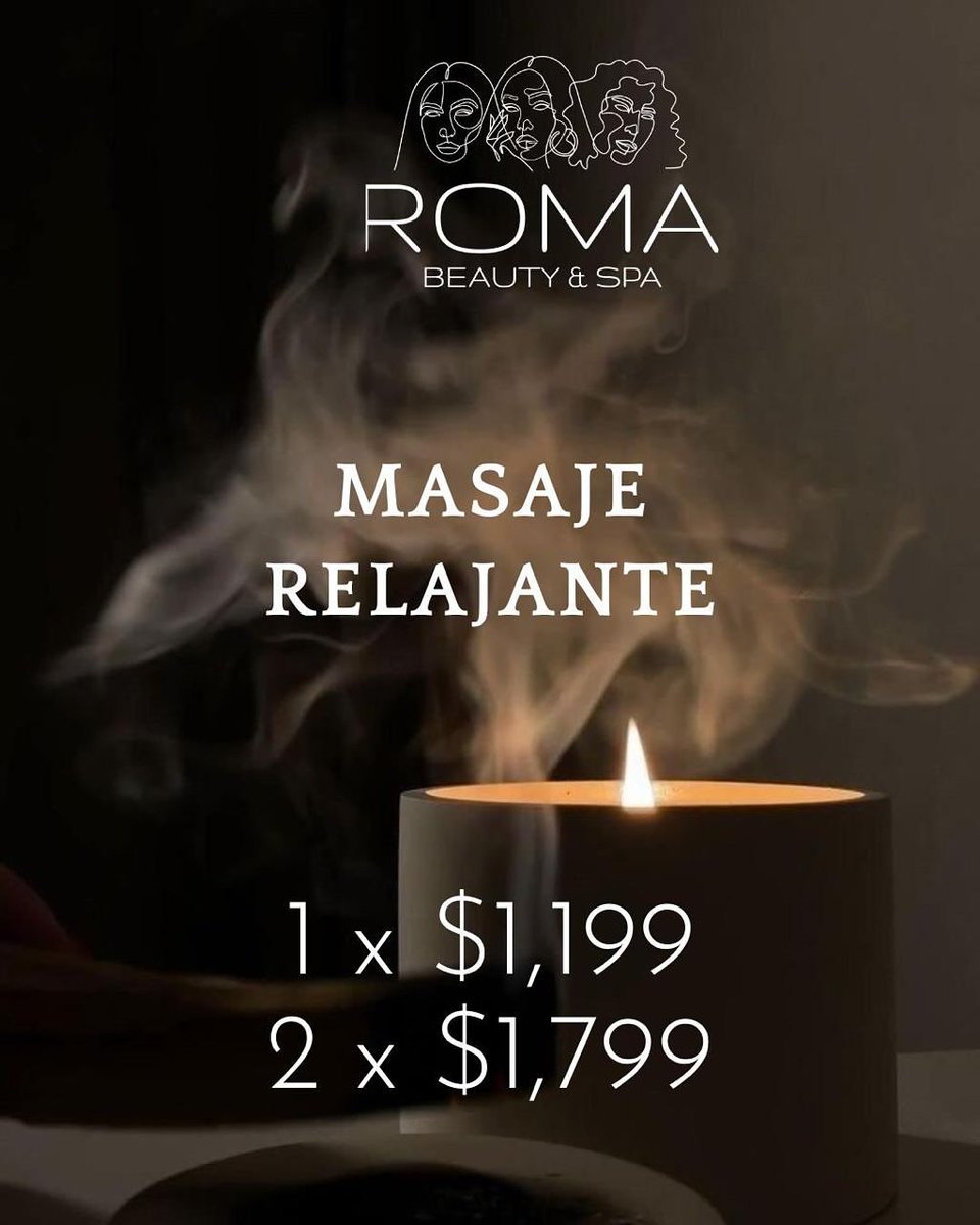 ArkanaNorte's tweet image. ROMA Beauty &amp;amp; Spa ¿ Ya conoces nuestras promociones del mes de noviembre ? 🤎🎉
Agenda Abierta 🔖
Informes, cotizaciones y citas 📞5536294445

#spaday #sparoma #roma #plazaarkana #arkana