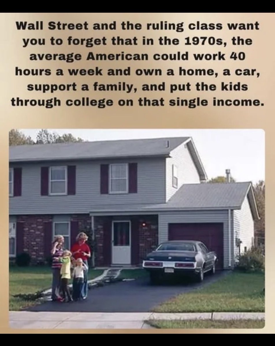 mcsquared34's tweet image. Many of these men also had girlfriends &amp;amp; side families, so in the 1970s a single income could support not one but two families, fast forward today, the man, the wife, the side chick, the wife’s boyfriend all have to work, &amp;amp; some of the kids even have to pick up a part time job.
