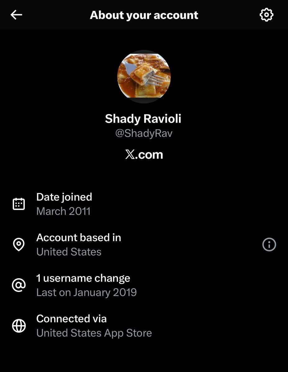 ShadyRav's tweet photo. @elonmusk this functionality says I am based in the United States. But, I am merely a ravioli. I am everywhere and no where at the same time. Please fix promptly. https://t.co/IEbiwp0Mm5
