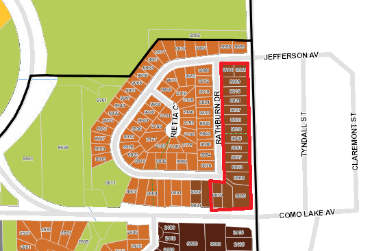 metrotowner's tweet image. 1/⚡️Nov 2025, Tracking #Burnaby's #Rathburn neighbourhood transformation.

#OCP2050 opened Rathburn on North Rd to 12 storeys and the rest to 8 storeys, right up to the salmon habitat of Stoney Creek. Within a year, all North Rd owners (red) agreed to sell; incl. 2007 builds.