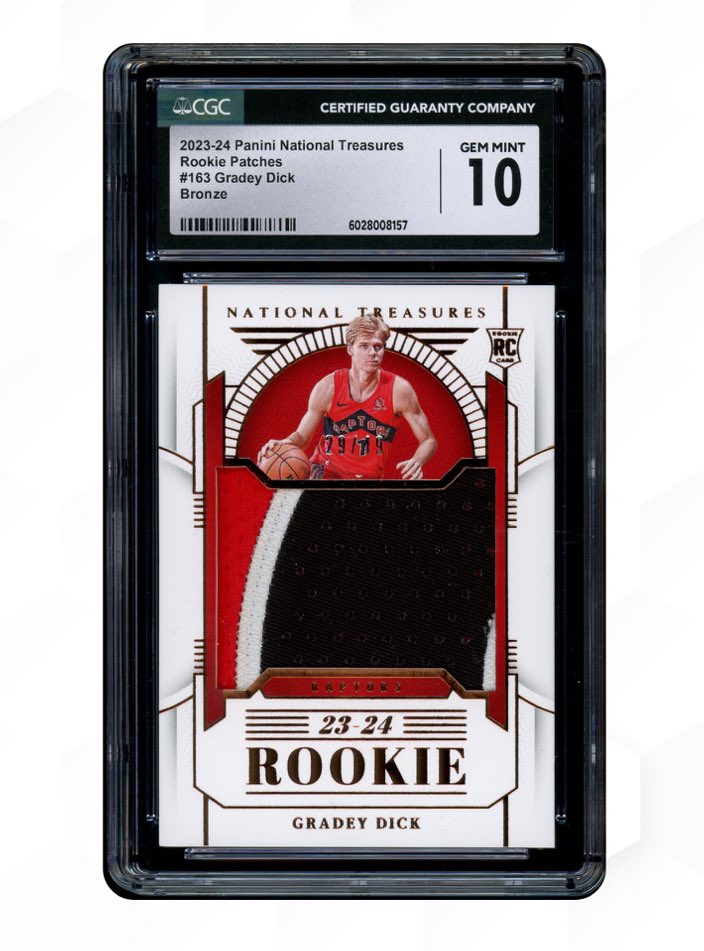 Banana_Mac_'s tweet image. 🐝BEEZIE GIVEAWAY🐝

Beezie is launching a basketball Claw on Nov 26th and we want you to celebrate with us 🫵

Beezie is giving away my favourite players card! A 2023-2024 Panini National Treasures #163 Gradey Dick RC CGC 10 😳 

To enter: 
♻️Repost 
💬 Comment below a NBA slab…