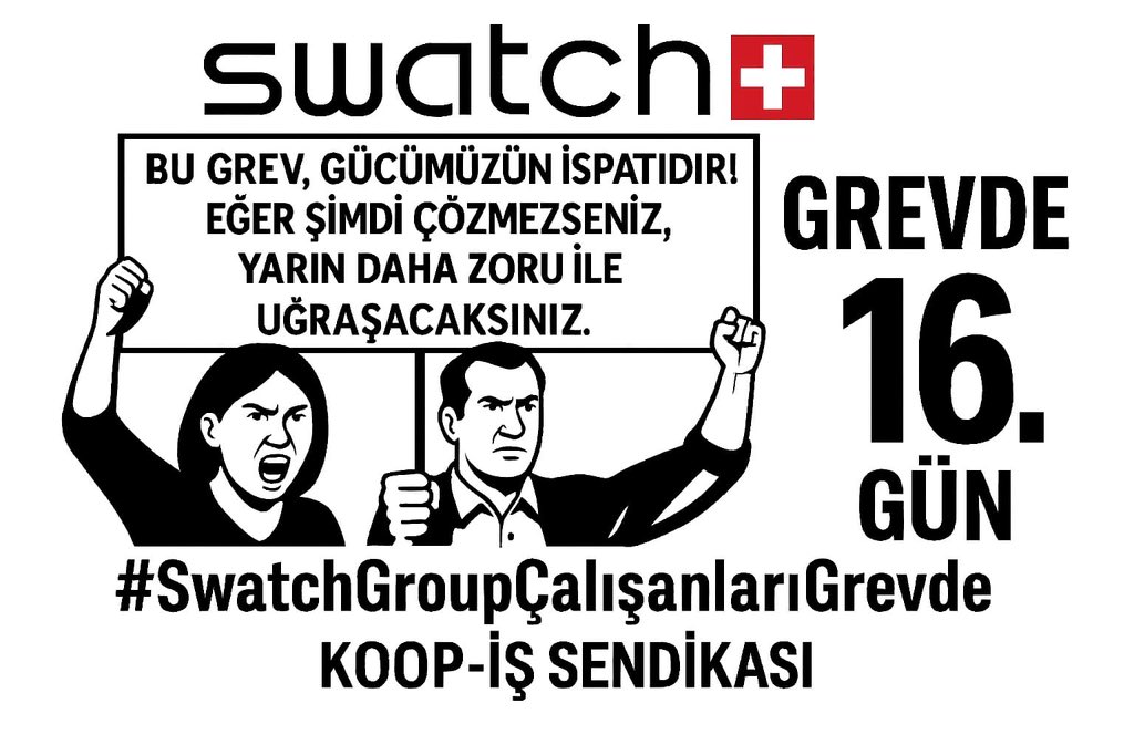 #SwatchGroupÇalışanlarıGrevde