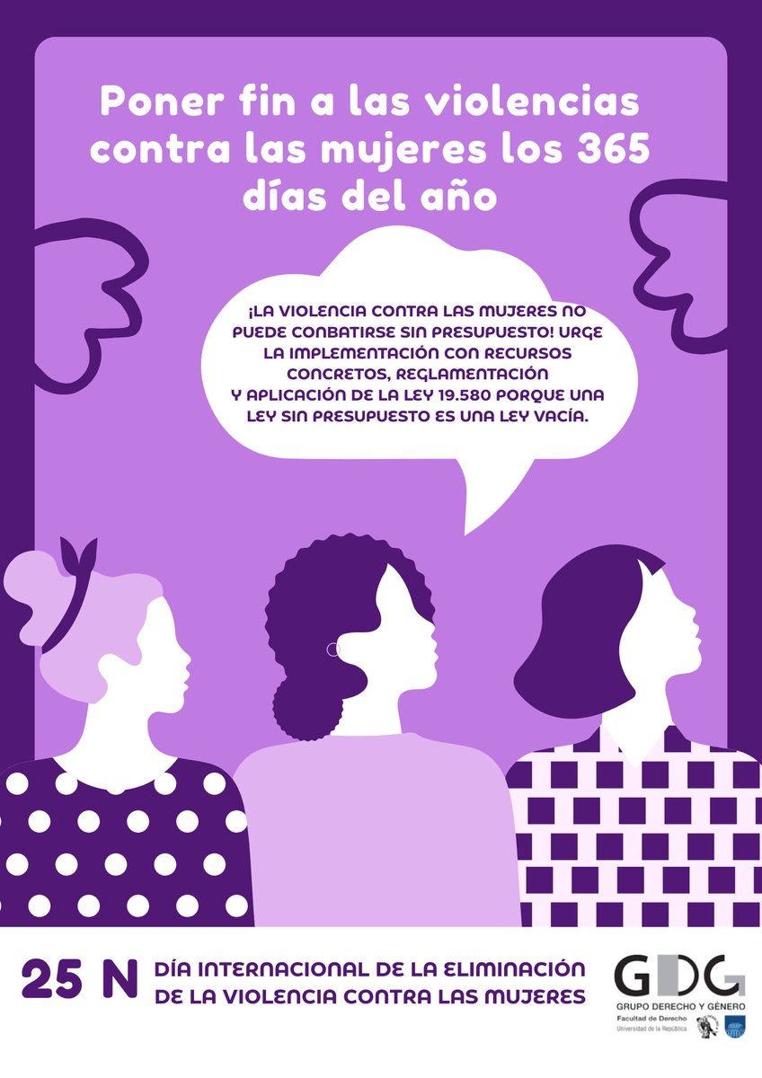 derechoygenero's tweet photo. Ante un nuevo 25N, el Grupo Derecho y Género de FDer les invita a leer la proclama completa en la página de FDer: https://t.co/MR6fXLRPFK

Les esperamos para marchar mañana a las 18 hs desde Plaza Libertad. https://t.co/UHBpyvONDu