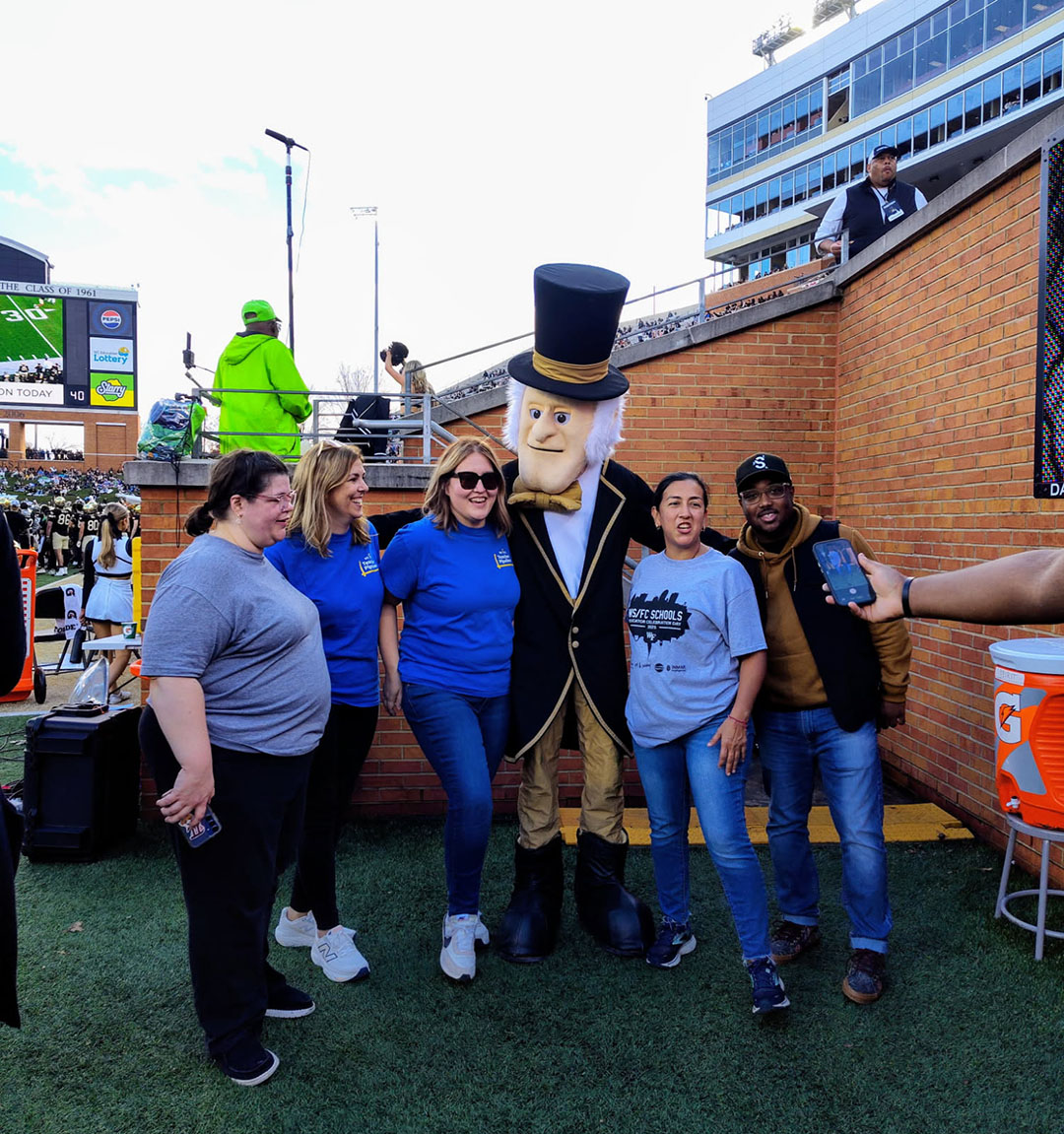 wsfcs's tweet image. Shout out to Wake Forest University for honoring our teachers, including the educators in our Teacher Residency Program. Awesome game! Ready to start your education career? Join the next cohort of the Teacher Residency Program! wsfcs.k12.nc.us/page/teacher-r… #WSFCS @WakeForestUniversity