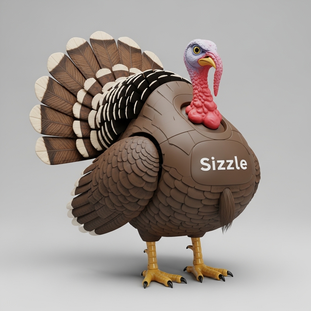 "Sizzle" brand (Robot Turkey)

#SizzleBrand
