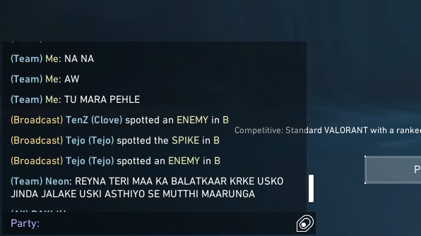 Abhishek4sure26's tweet photo. @riotgames @RiotSupport @trashhead00 
The most toxic mumbai server player ever existed. In case you want to verify here is my POV stream link : https://t.co/8VFuHHGaxQ (Last game - Pearl) https://t.co/tHJ8IjADOH