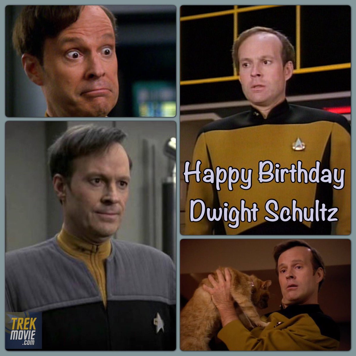 Happy birthday to Dwight Schultz, aka Lt. Reginald Barclay—or Lt. Broccoli—on #StarTrekTNG, #StarTrekVoyager, and in the movie Star Trek: First Contact. Schultz was a longtime Trek fan, and pal Whoopi Goldberg was instrumental in getting him on the show. #TheATeam