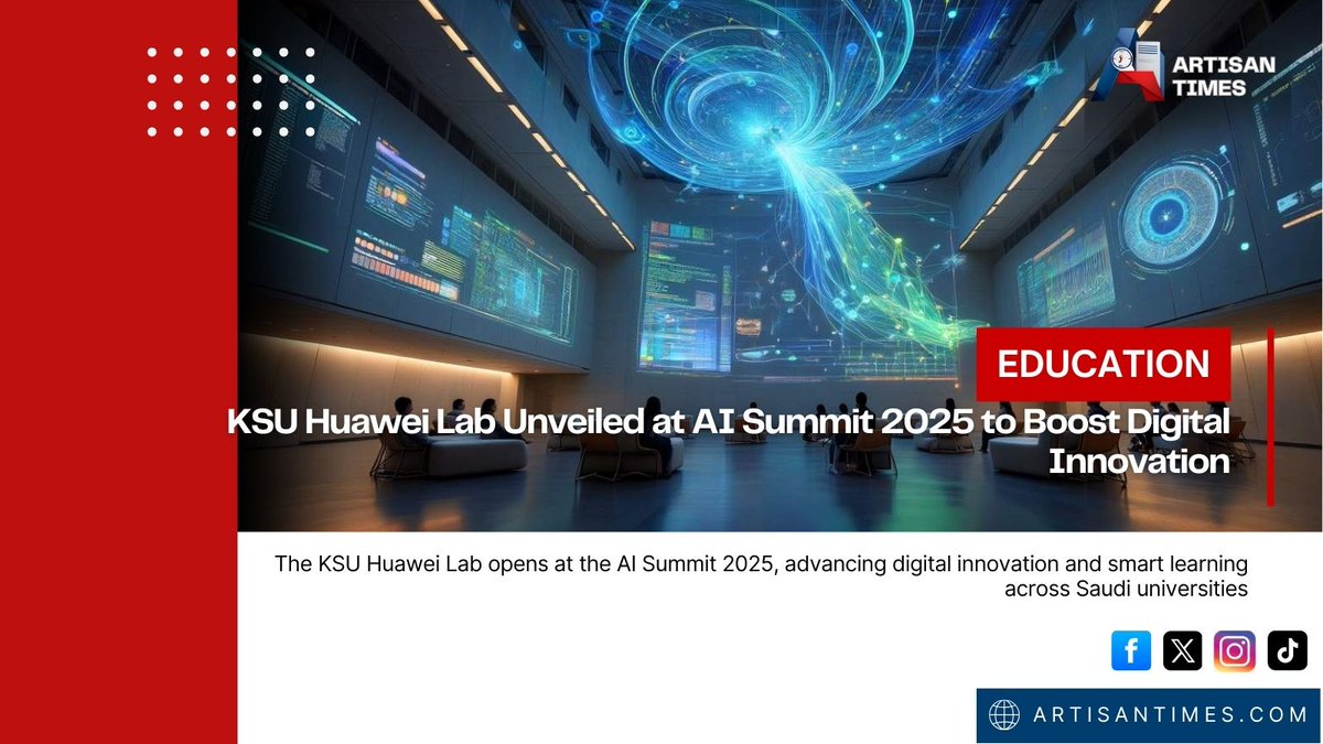 artisan_times's tweet image. KSU and Huawei launch a joint lab to accelerate digital innovation in higher learning.
 #TechSummit #KSU #Huawei #Innovation

artisantimes.com/ksu-huawei-lab…