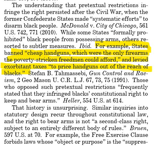(補足:拳銃名簿、携帯許可証の法外な料金、物品税などを通じて、カリフォルニア州や他の州は現在、事実上同じことを行っています。)