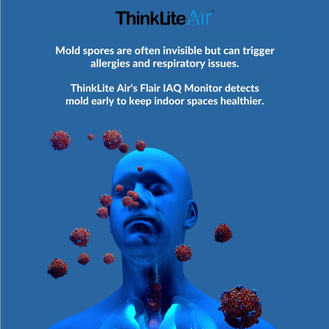 Mold often goes unnoticed but can trigger allergies + worsen respiratory issues.

The Flair IAQ Monitor detects spores early for healthier spaces.

Learn more: thinklite.com/flair/

 #IndoorAirQuality #IAQ #HealthySpaces #ThinkLite <a href="/normi_inc/">NORMI, Inc</a> <a href="/ashraenews/">ASHRAE News</a> <a href="/WELLcertified/">IWBI</a> <a href="/USGBC/">USGBC</a>
