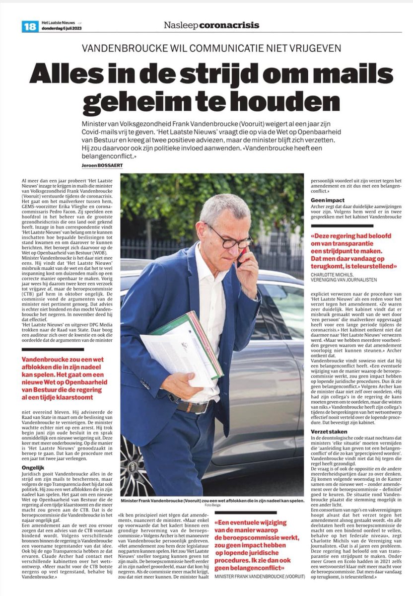 fons_ke's tweet image. Welke belangen dient Frank Vandenbroucke in deze casus? 👇
Heeft Frank ook klanten?